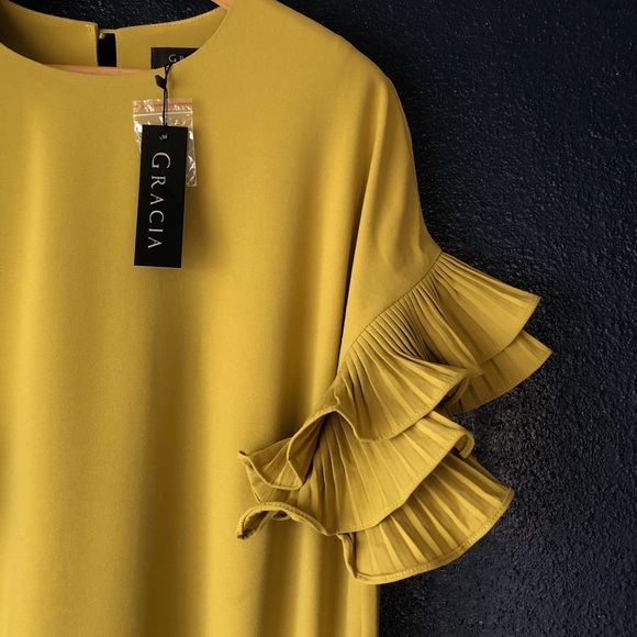 GRACIA DRESS WITH RUFFLES - Picture 3 of 5